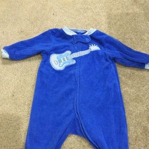 💚 5 for $15 💚 Blue baby boy guitar pajamas